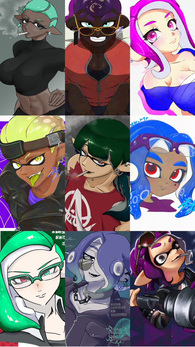 snow_rtr's tweet photo. #スプラトゥーン絵描きさんと繋がりたい
自宅の子(1枚目)とFFFA(2枚目)とよその子(3枚目)を描いて愛でるアカウント

でかいのが好きなのでそればっかり描いてます

3L〇、今は1枚目の真ん中2人のBLが熱い
片思い2日、無言フォローしていきます💪💪 https://t.co/Jed3WqjslR