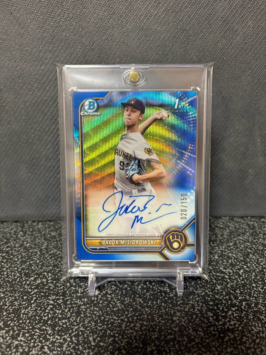 Memosn8g's tweet photo. Milwaukee Brewers

Topps Bowman
JACOB MISIOROWSKI 
1st bowman auto /150

Topps Bowman
ジェイコブ・ミジオロウスキー 
1st bowman 直筆サイン 150枚限定 https://t.co/Xt9mYFnNB4
