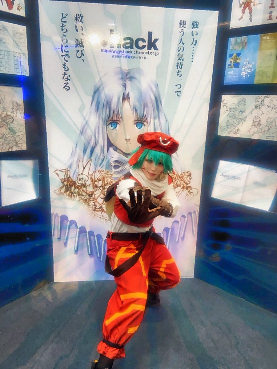 nao70ritsucls's tweet photo. ※cosplay
.hack カイト
◤￣￣￣￣￣￣￣￣￣￣
　　データドレイン
＿＿＿＿＿＿＿＿＿＿◢

東京ゲームショウ
#サイバーコネクトツー展 のフォトスポットにて！

#TGS2026
#TGS2026コスプレ https://t.co/OODYcIUV3P