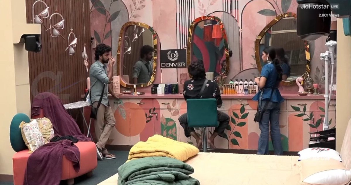 Dheena__Jagan's tweet photo. Shathiga motivating Kumaran to open up in the game ❤️

#Biggbosstamil #Biggbosstamil10 https://t.co/iaYF0So0Rd