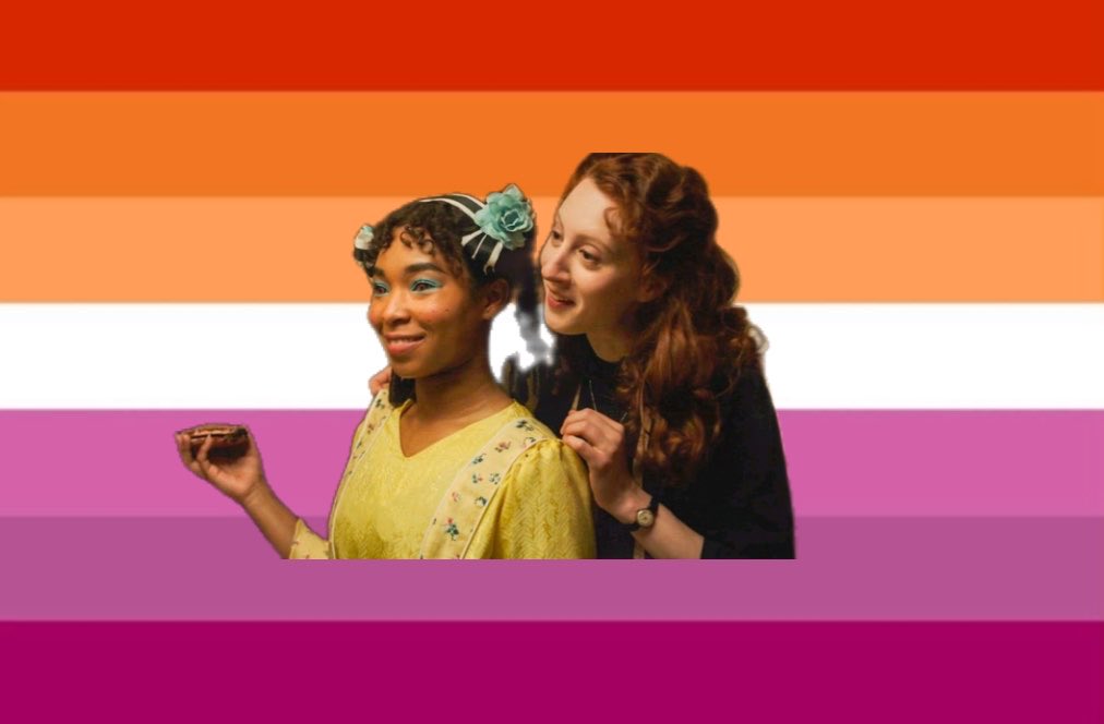 floppstat's tweet photo. Claudeleine Lesbian flag https://t.co/4mG2KnjoEZ