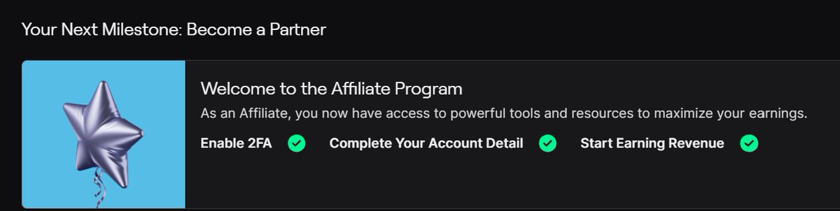 fortycooks's tweet photo. JUST GOT AFFILIATE! ✅

Thanks for all the support, haven't even streamed for a week yet! Let's keep it goin! 🚀🚀🚀 https://t.co/0KZ0rAC0Bp