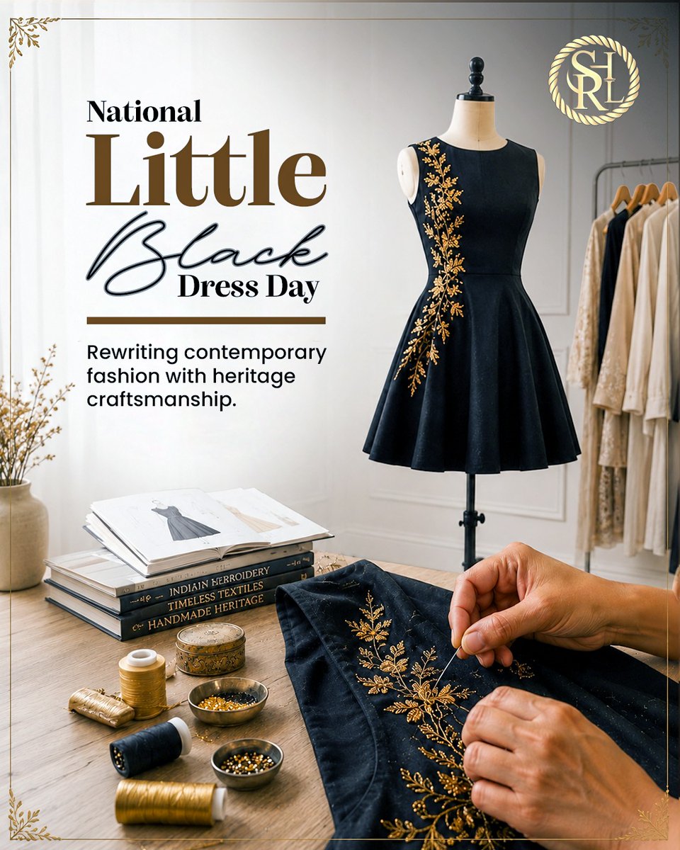 HerbDecost's tweet photo. When you’re unsure what to wear, a little black dress is always the perfect choice. National Little Black Dress Day, the heritage way! Discover our new collection, launching soon. https://t.co/us5ln0ShWb