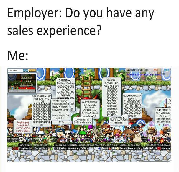 waplestoryrh's tweet photo. Born 1995 but with 20 years of sales experience. https://t.co/aNRmUdAx4V