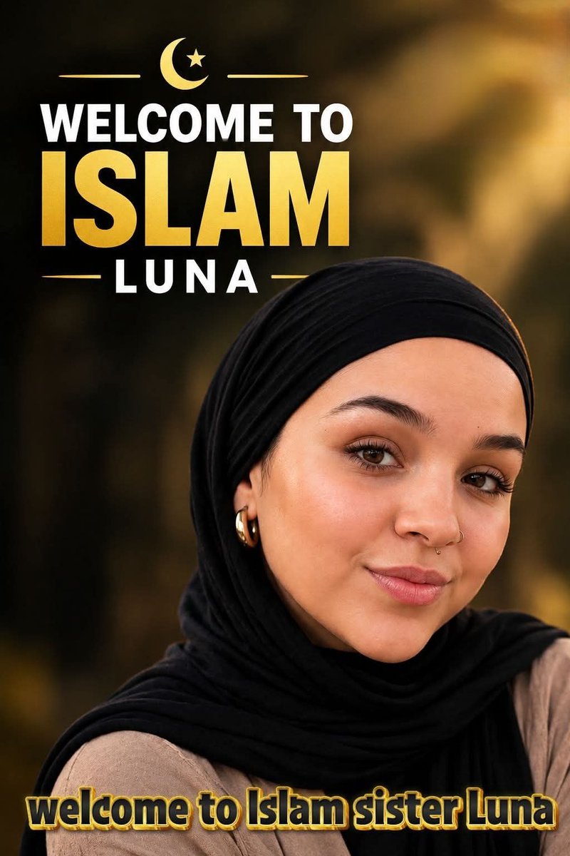 Revert_Journey's tweet photo. ALHAMDULILLAH — WELCOME TO ISLAM, LUNA!🤍☪️

According to reports, Luna, who was previously Catholic, has embraced Islam after Allah guided her heart to the truth.

The Shahadah is not just a change of identity — it is a new beginning, a return to the Creator, and a commitment to worship Allah alone. 🤍

May Allah accept her Shahadah, forgive her past, strengthen her īmān, and keep her firm upon the Sirāt al-Mustaqīm. Ameen. 🤲

Welcome to Islam, sister Luna.
Welcome to the Ummah. 🕌🤍

Disclaimer: Her conversion and the specific details of her story have not been independently verified through a primary source.

#WelcomeToIslam  #RevertStory