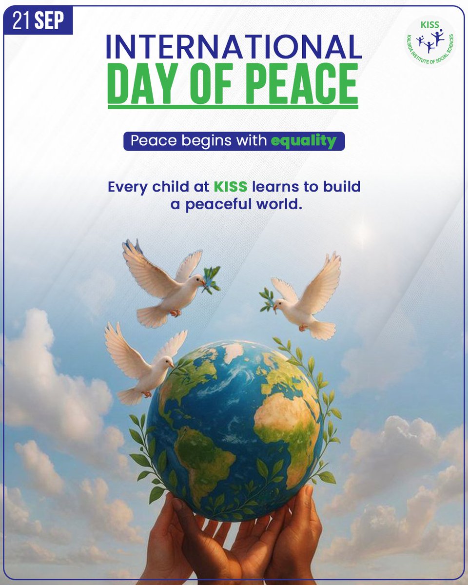 kissfoundation's tweet photo. Peace begins with equality. When every child has access to education, dignity, opportunity and a sense of belonging, they learn that differences need not divide us.

At KISS, every child is encouraged to learn, grow, respect one another and dream without limits, building the foundations of a more inclusive and peaceful world.