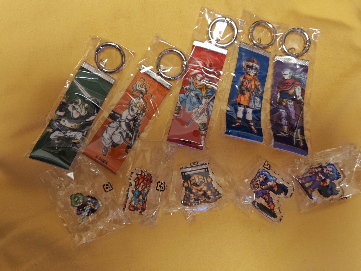 Popon_Nex's tweet photo. クロノトリガーのガチャを開封💊

1人5回までの制限があったので、
それぞれ5回ずつ回しました🔃

ダブルこと無く(ﾐﾆｱｸﾘﾙﾌﾞﾛｯｸで魔王のポーズ違いがあるが)どれも良いね！ https://t.co/o8KKY6wfMC