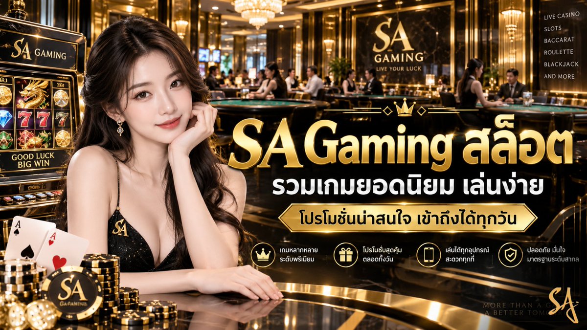 SAGAMING_CASINO's tweet photo. SA Gaming สล็อต รวมเกมยอดนิยม เล่นง่าย เลือกสนุกได้หลายสไตล์ พร้อมโปรโมชั่นน่าสนใจและรองรับการใช้งานบนมือถือ

อ่านต่อได้เลย >> https://t.co/gqQIh8g36p

สมัครเลย > > https://t.co/nlRtV6Sf5F

#sacasino #เว็บตรง #เครดิตฟรี #คาสิโนออนไลน์ #sagaming #sagame https://t.co/MSijY6Rbg3