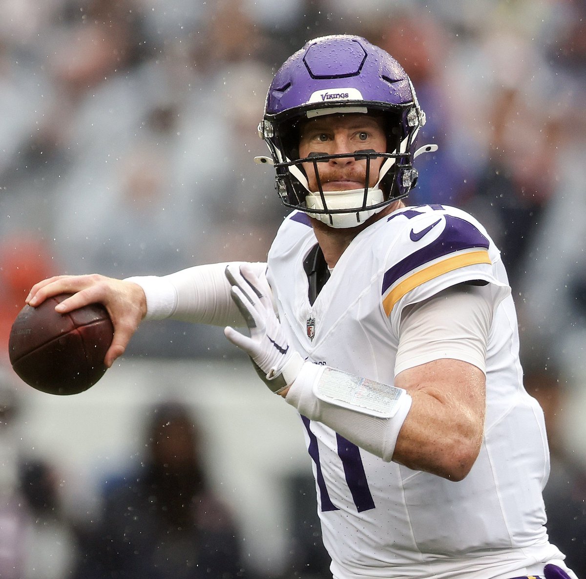 vikingzfanpage's tweet photo. #Vikings QB Carson Wentz has NEVER LOST to the Chicago Bears. 

He is 7-0 against them all time https://t.co/nwUMQMsnff