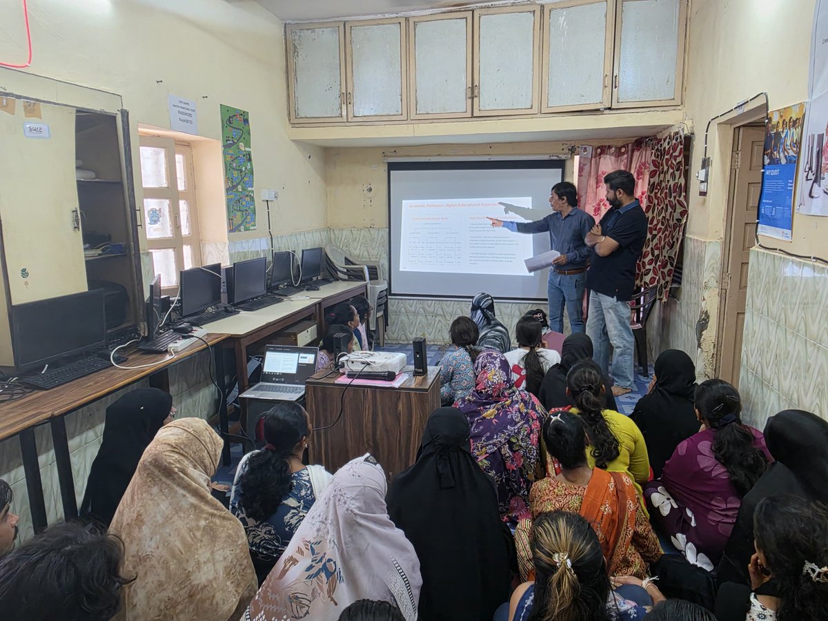 PwC_IN's tweet photo. Recently in Gujarat, our volunteers spent time at a senior citizens' home, sharing digital awareness, helping recognise scam calls, OTP fraud and other online risks. At another vocational training centre, we shared tools for career planning and held job preparation sessions. https://t.co/e63VM6yexU