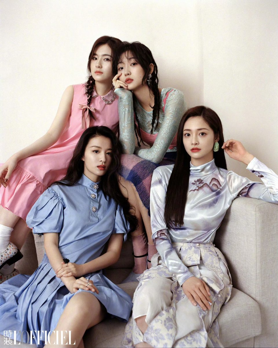 sunqiandaily's tweet photo. Li Landi, Sun Qian, Wang Churan and Zhou Jieqiong in 2021 https://t.co/kU9GIus30K