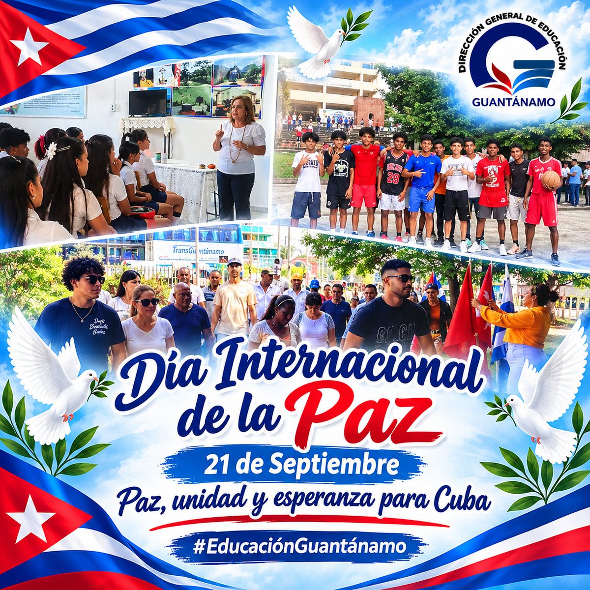 romero_tam56484's tweet photo. Un mensaje desde #EducaciónGuantánamo Paz, unidad y esperanza para Cuba. https://t.co/QRRhTWpxeu