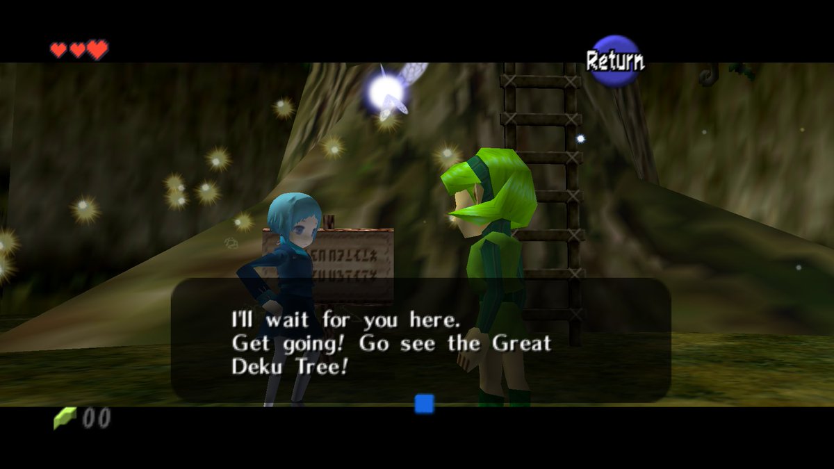 TheAmazingPoyo's tweet photo. playing oot for the first time https://t.co/HMM14w08EQ