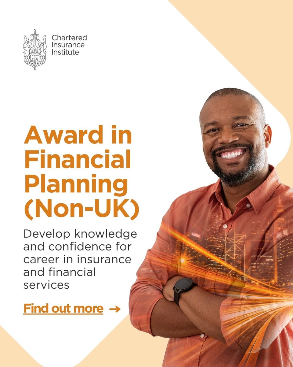 CIIGroup's tweet photo. Ready to take the next step in your financial planning career?

The Award in Financial Planning (Non-UK) provides a practical foundation for developing knowledge and confidence in financial planning.

Find out more: https://t.co/6l9YHKP5sj https://t.co/y2iu48zPeC