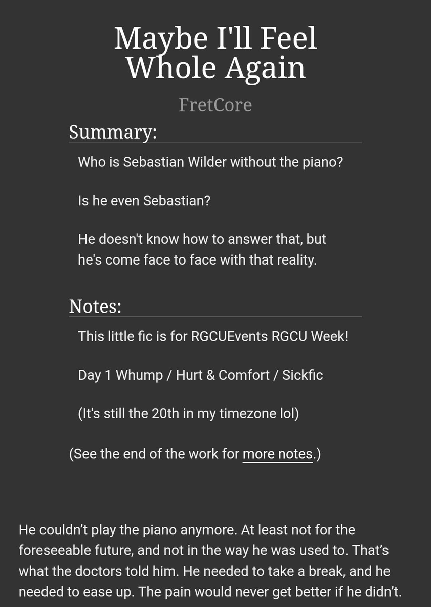 FretCore's tweet photo. Some #JazzLessons / #StarShine for #2026rgcuweek
Day 1 Hurt & Comfort
(And it's still the 20th in my timezone so it counts lol)
https://t.co/Gbt5RF6lbZ
@rgcuevent :D https://t.co/YR2K39MhE3
