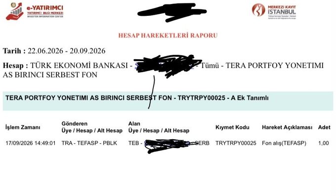 ZlataLida's tweet photo. Tera ve Pusula krizinde (TP2 vb.) binlerce yatırımcının kafası karışık:  17'sinde satış verdim emrim iptal oldu..."

Tasfiye masasının ve hukukun süreci yürütmesi gereken "3 TORBA FORMÜLÜNÜ" ve ortaya çıkan büyük çelişkiyi açıklıyorum: 👇

🔴 1. TORBA: KESİNLEŞMİŞ VE ÖNCELİKLİ ALACAKLILAR (16 Eylül 13:30 öncesi veya 15 Eylül 13.30 sonrası satış emri verenler) • Emirleri valöre bindi, MKK’da PBLK tescil edildi. • SPK kararı ve Takasbank MKT Yönetmeliği Md. 34-36 uyarınca 1. Sıra öncelikli alacaklıdır. • Kasadaki hazır devlet nakdi (55 Milyar TL DİBS/BPP) ve Tera yatırım vs tahsil edilen alacaklar ilk bu gruba paylaştırılır. Bu torbanın alacağı kapatılmadan tasfiye tamamlanamaz.

 🟡 2. TORBA: İRADE GÖSTEREN VE EMRİ İLETİLMEYENLER (16 Eylül 13.30 sonrası veya 17 Eylül 13:30’a kadar satış verip emri iptal/reddedilenler) • En can alıcı nokta burası: MKK resmi kayıtlarında görüyoruz ki; 17 Eylül saat 14:49'da dahi sisteme FON ALIŞI yapılmasına izin verilmiş! • Yani içeriye para girişine kapı açık tutulurken, sabah yasal seansta satış iradesi gösteren yatırımcının emrinin "sistem/takas kısıtı" gerekçesiyle iptal edilmesi HUKUKEN KABUL EDİLEMEZ! • Siz iradenizi gösterdiniz, saatinizi aldınız. Sistemin tek taraflı çalıştırılması sizin kusurunuz değildir. • Tahminim ve hukuki kanaatimce; bu açık çelişki nedeniyle 2. Torbanın mağduriyeti en kısa sürede giderilecek, 1. torbanın hemen ardından ara ödemelerle haklarınız öncelikle teslim edilecektir!

⚪ 3. TORBA: FONUN SAFİ HİSSEDARLARI (17 Eylül sonrasına kadar hiç satış vermemiş, bekleyen yatırımcılar) • Satış iradesi beyan etmemiş klasik fon ortaklarıdır. • İş Bankası Tasfiye Kurulu; öncelikli alacaklıların (1. ve 2. torba) tahsilatlarını tamamladıktan sonra kalan fon varlıklarını (tasfiye bakiyesi) payları oranında bu gruba ödeyecektir.  📷 SONUÇ: Ortada yasal seans içinde satış vermiş ama emri iletilmemiş yüzbinlerce insan var. Girişe izin verip çıkışı kilitleyen bir sistem hatası vatandaşa fatura edilemez! 2. Torbadaki tüm yatırımcılar 17 Eylül talimat dökümlerini ve saatlerini bankalarından mutlaka alsın. Devletimize güvenimiz tam. #TP2 #TEFAS #Borsa #Tera #SPK