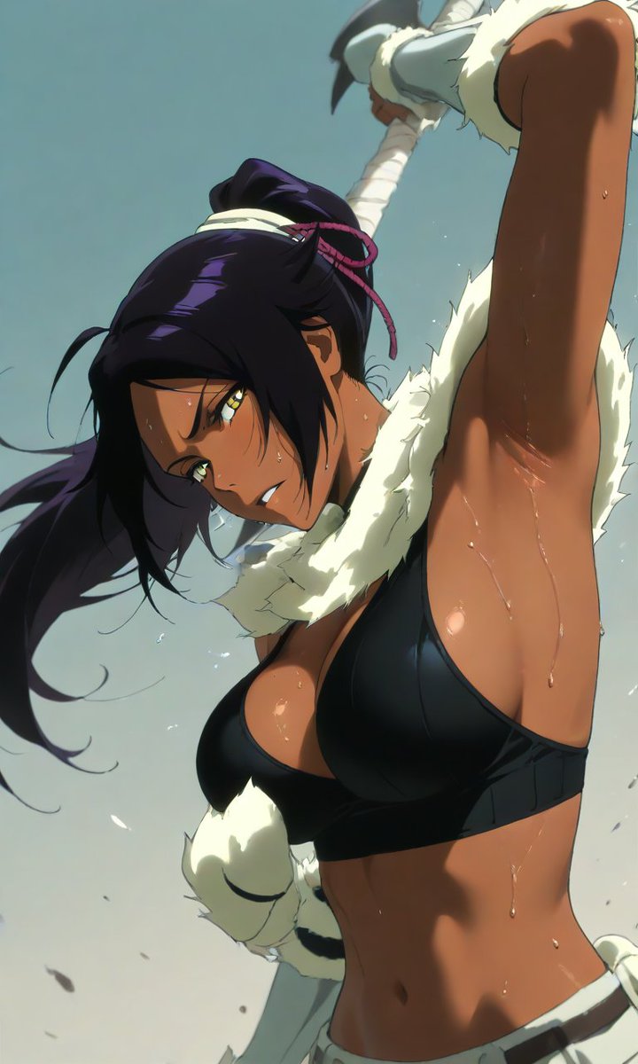 norikazerozero's tweet photo. YORUICHI - MONSTER HUNTER STYLE
#YoruichiShihouin #夜一 #BLEACH https://t.co/ZSjE3ehjBN