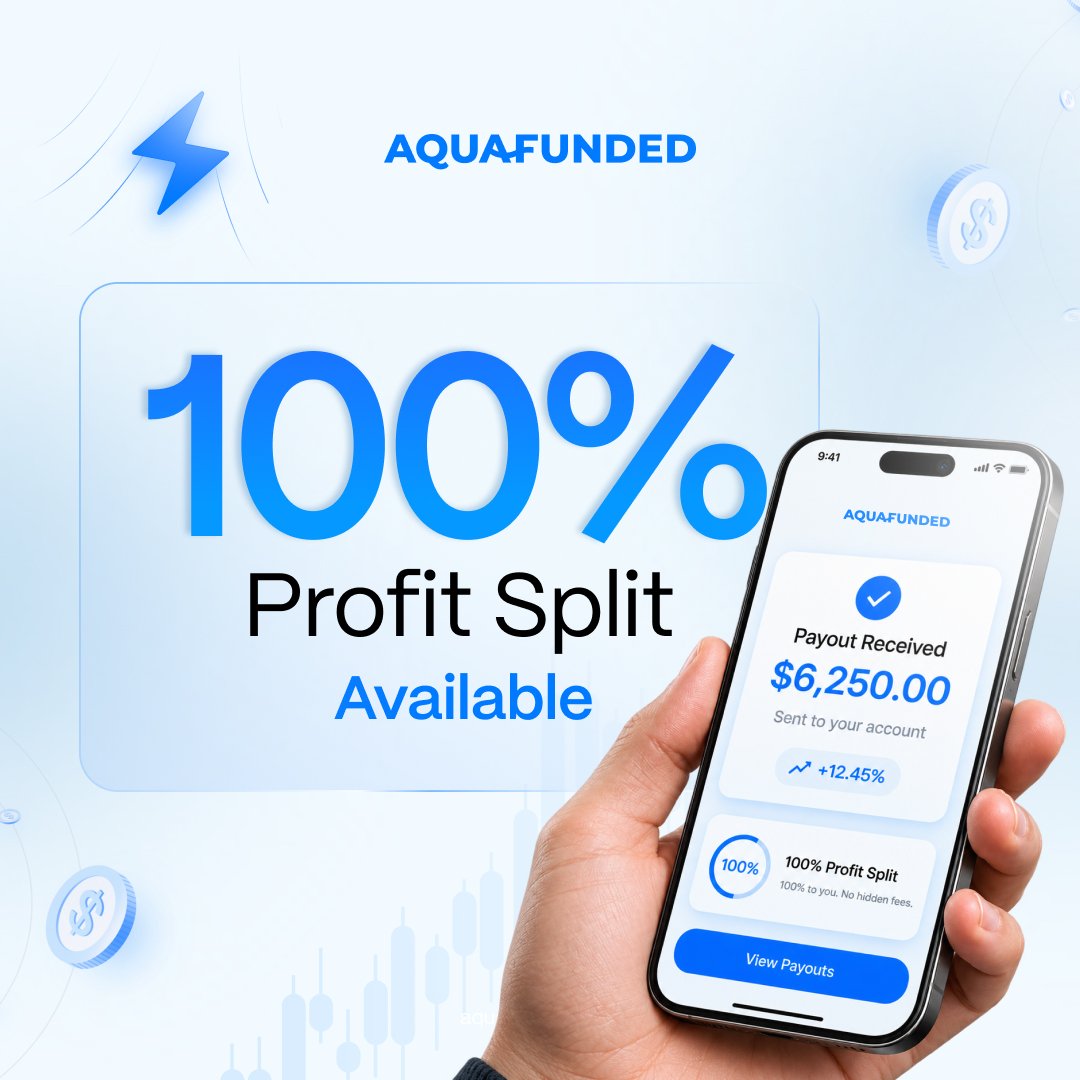 Faisalfx0's tweet photo. Keep everything you make

100% profit split is available at AquaFunded

Every dollar you earn goes straight to your account https://t.co/cWz2vyYmhJ