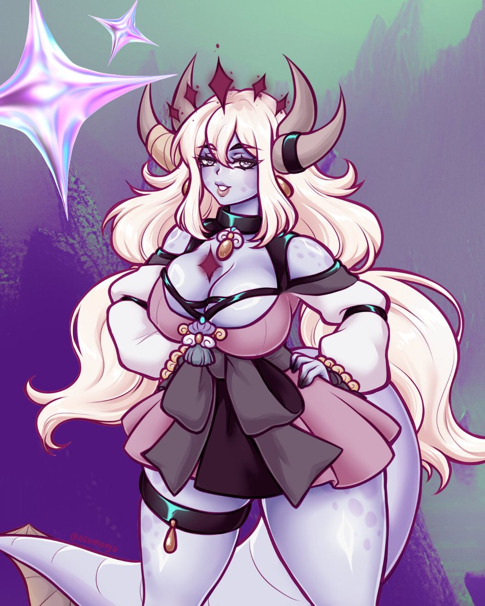 OzumaRyu's tweet photo. Art I think I didn't share, loved the skin on this one, so shinyyyy agh https://t.co/AvK9J8FXKb