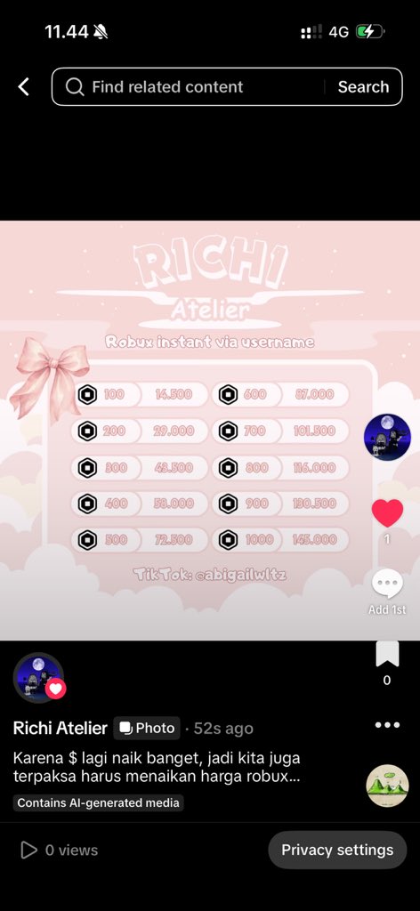 artaekook__'s tweet photo. Aku edit pricelist dari canva, pas upload malah dicap “ai generated” 🥹💔 https://t.co/kucAmvMsUw