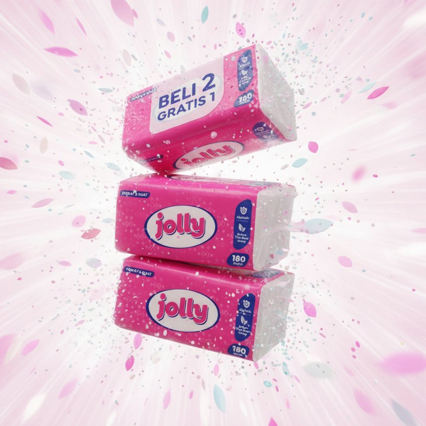 LincoJerlyn's tweet photo. Stok tisu rumah mulai menipis? Pas banget Jolly lagi ada promo Beli 2 Gratis 1 nih! Mumpung lagi hemat, yuk buruan amankan stok kamu sekarang! ✨✨

 [link produk]
https://t.co/3tepaj98AJ
https://t.co/3tepaj98AJ https://t.co/2cHDNHWQPw
