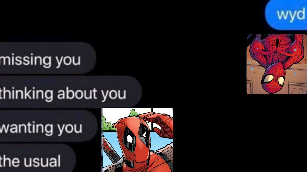 wintersfangs's tweet photo. #spideypool https://t.co/4zEKOQgqll