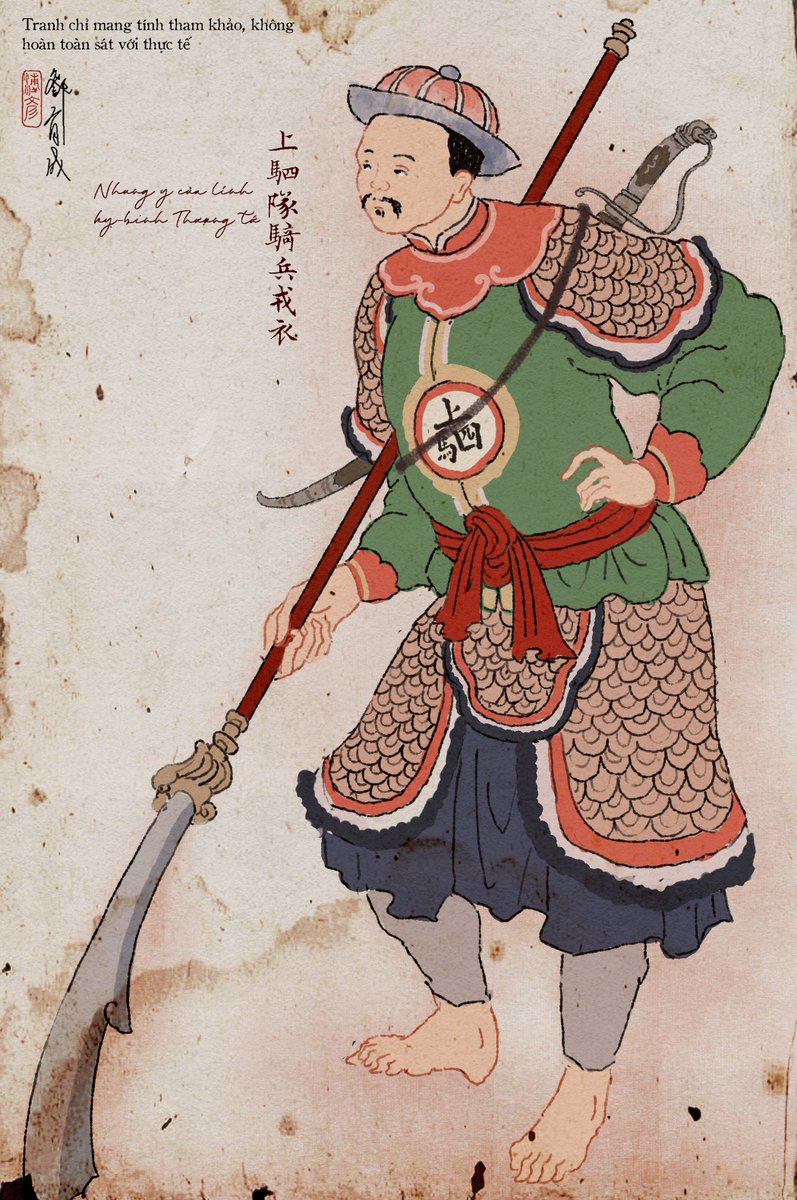 _Pho_Ngan's tweet photo. - Illustrations of several forms of combat and ceremonial attire worn by soldiers and military officers of the Vietnamese army during the Nguyễn dynasty (1802–1945).🪖
#Vietnam #Vietnamese #Nguyen_dynasty https://t.co/gDGZuFsqAW