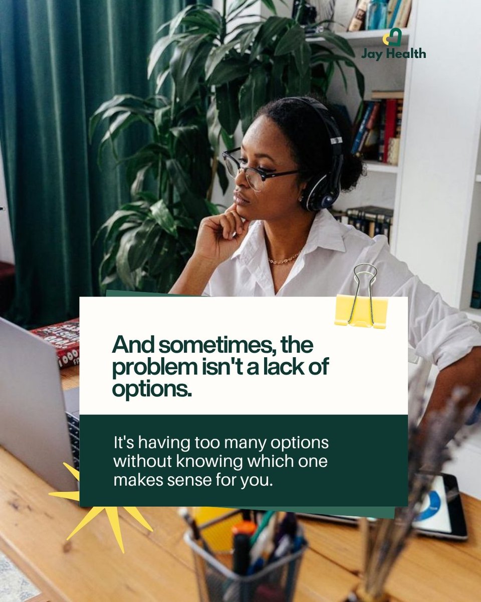 _theJayHealth's tweet photo. “I don't know what to do next.”
You can have the qualifications, skills and ambition and still feel stuck.

Sometimes, you don't need more information. You need clarity on your options and your next step.

Your entire career doesn't have to be figured out today. 
#JayHealth https://t.co/G8OIyz4AdL