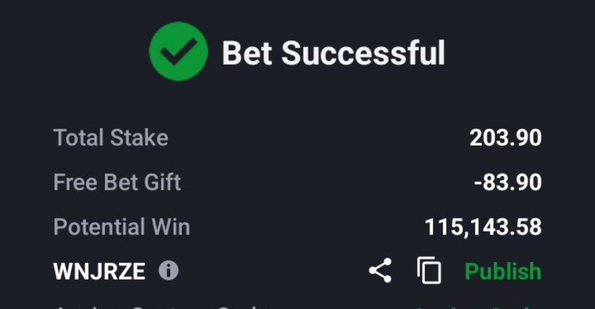 punterofimana's tweet photo. TODAY'S PICKS
👇
375 ODDS ON SPORTYBET 

BOOKING CODE 
👇
WNJRZE

Stake Responsibly 🔞 https://t.co/WcyRUZT1zL