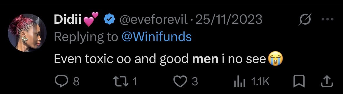 itz_taser's tweet photo. Come and see o, this one that all the men rejected is calling me a pick me.

She’s soo desperate to find a man that she’s even willing to settle down with a toxic man.

You are more of a pick me than I am. Rejected girl. https://t.co/nivsPZPh3i