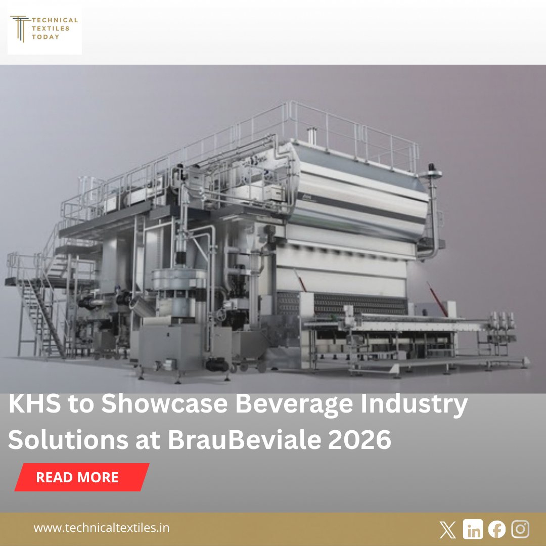 techtextoday's tweet photo. KHS Group will showcase turnkey plant engineering and flexible beverage production solutions at BrauBeviale 2026 in Nuremberg from 10–12 November.
#KHS #BrauBeviale2026 #BeverageIndustry #BeverageTechnology #PlantEngineering #BeverageProduction #PackagingTechnology https://t.co/WwRGF6mter