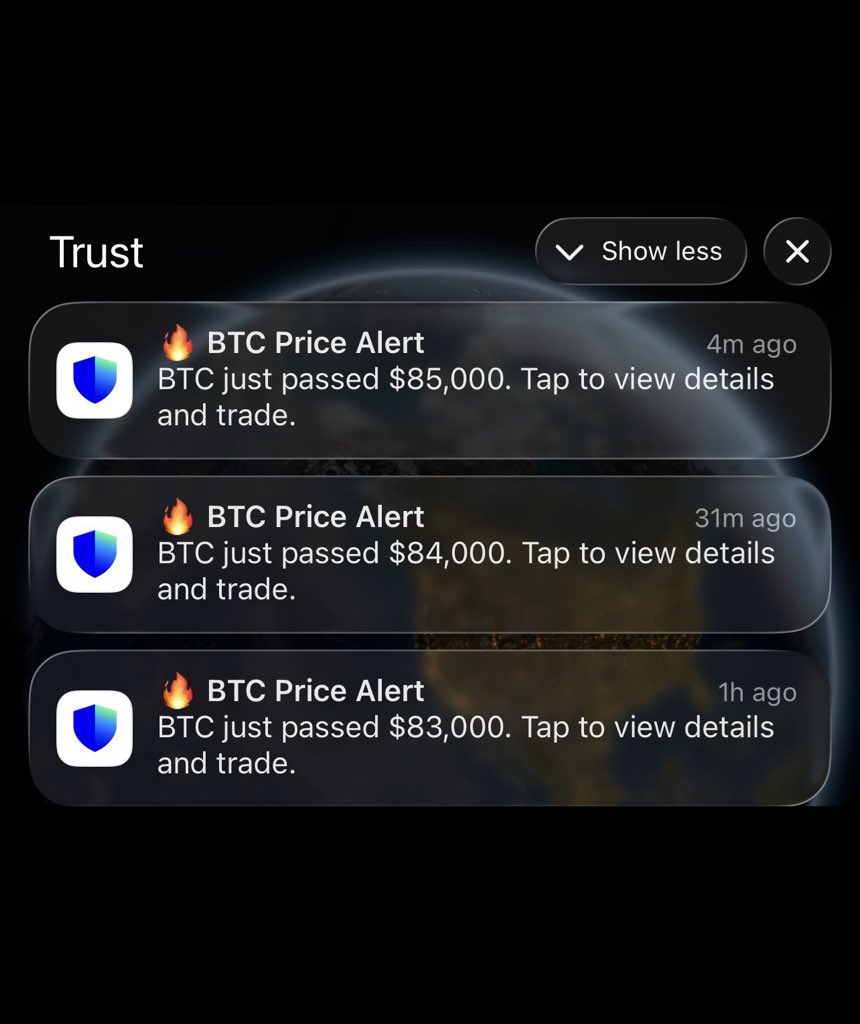 Zaynnode's tweet photo. $BTC just touched $85K 

2 days ago when Bitcoin hit $80K what did i tell you that time!!!!

“THE BIGGEST BULL RUN OF THE CENTURY”

If you follow immature traders who have been crying & telling you from $60K to $70K that BITCOIN WILL DUMP 

Now You need to DUMP those accounts instead 👎
