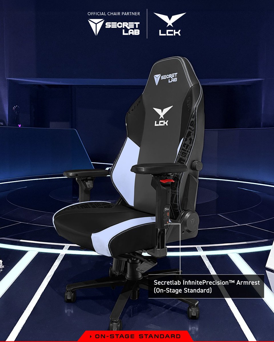 secretlabchairs's tweet photo. @LCK 2026 LCK 정규 시즌 대단원의 막을 내립니다! 🔥

레전드/라이즈 그룹 스테이지부터 플레이오프까지, #2026LCK의 모든 경기장을 채운 시크릿랩 TITAN Evo에는 시크릿랩 인피니트프리시전™ 팔걸이(온스테이지 스탠다드)가 탑재되었습니다.
매 라운드, 밀리미터 단위의 정밀함과 극한의 일관성을 직접 경험해 보세요: https://t.co/WMEvMMgibt

Capping off an action-packed 2026 @LCK Regular Season! 

From the Legend and Rise group stages to the playoffs, every Secretlab TITAN Evo at #2026LCK has been outfitted with the Secretlab InfinitePrecision™ Armrest (On-Stage Standard). Engineered for millimeter-precision and consistency, match after match: https://t.co/WMEvMMgibt