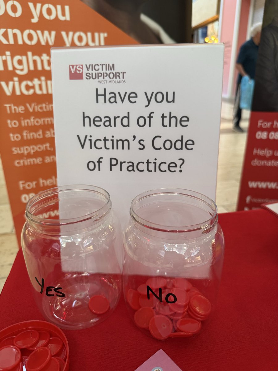 WestMidsPCC's tweet photo. West Midlands Victims’ Advocate Natalie Queiroz is alongside @VS_WestMidlands at @wearetouchwood telling the people of Solihull all about the Victims’ Code – 12 core rights you’re entitled to if you’ve been affected by crime 🟣 🤝

🔗 https://t.co/Kd0ZRS9RYV https://t.co/oWt9YJTv6y