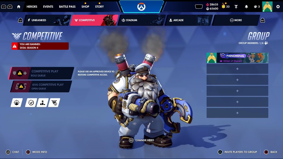 Overwatch2_NEWS's tweet photo. 【OW】純正PS5コンなのに非対応デバイス扱い、CS版でBAN報告相次ぐ
━━━━━━━━━━━━━━━
2: 海外プレイヤーさん
CS版でかなりの人数が同じBANを食らってる。
3000時間以上遊んでるリーパーとキャスディ使いの俺もやられたわ。

3: 海外プレイヤーさん
俺も2週間前にシーズン4終了までBANされた
問い合わせ3回送ったけど何の役にも立たんし、もう待つしかない

記事全文はコチラ👇️
https://t.co/VV2ACEQbVr