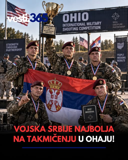 Duki07202's tweet photo. Pripadnici Vojske Srbije osvojili su I mesto u ekipnom plasmanu na vojnom takmičenju u streljaštvu u SAD, kao i u ekipnom borbenom gađanju pištoljem. Vodnik I klase Dušan Adamović iz 72. brigade za specijalne operacije proglašen je za apsolutnog pobednika i najboljeg pojedinca https://t.co/TFbWycWOM7