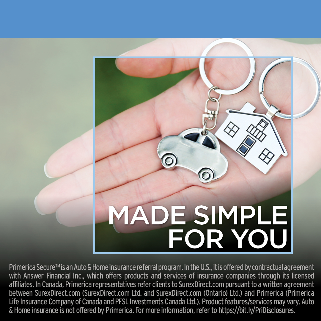 Reinald31950434's tweet photo. Shopping for the right auto &amp; home insurance doesn’t need to be a complicated task. The Primerica Secure™ referral program could make the process easy and convenient. Contact me to learn more! https://t.co/9CKo8gKOEm https://t.co/HFLikfgy3k