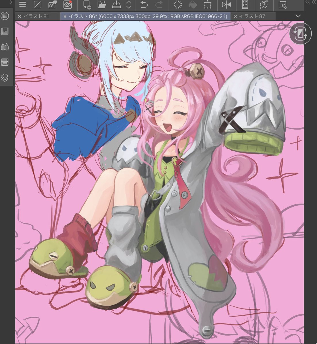 Jamboree000's tweet photo. アイノちゃんはだいたい完成(やばい) https://t.co/k8nLH1n0su