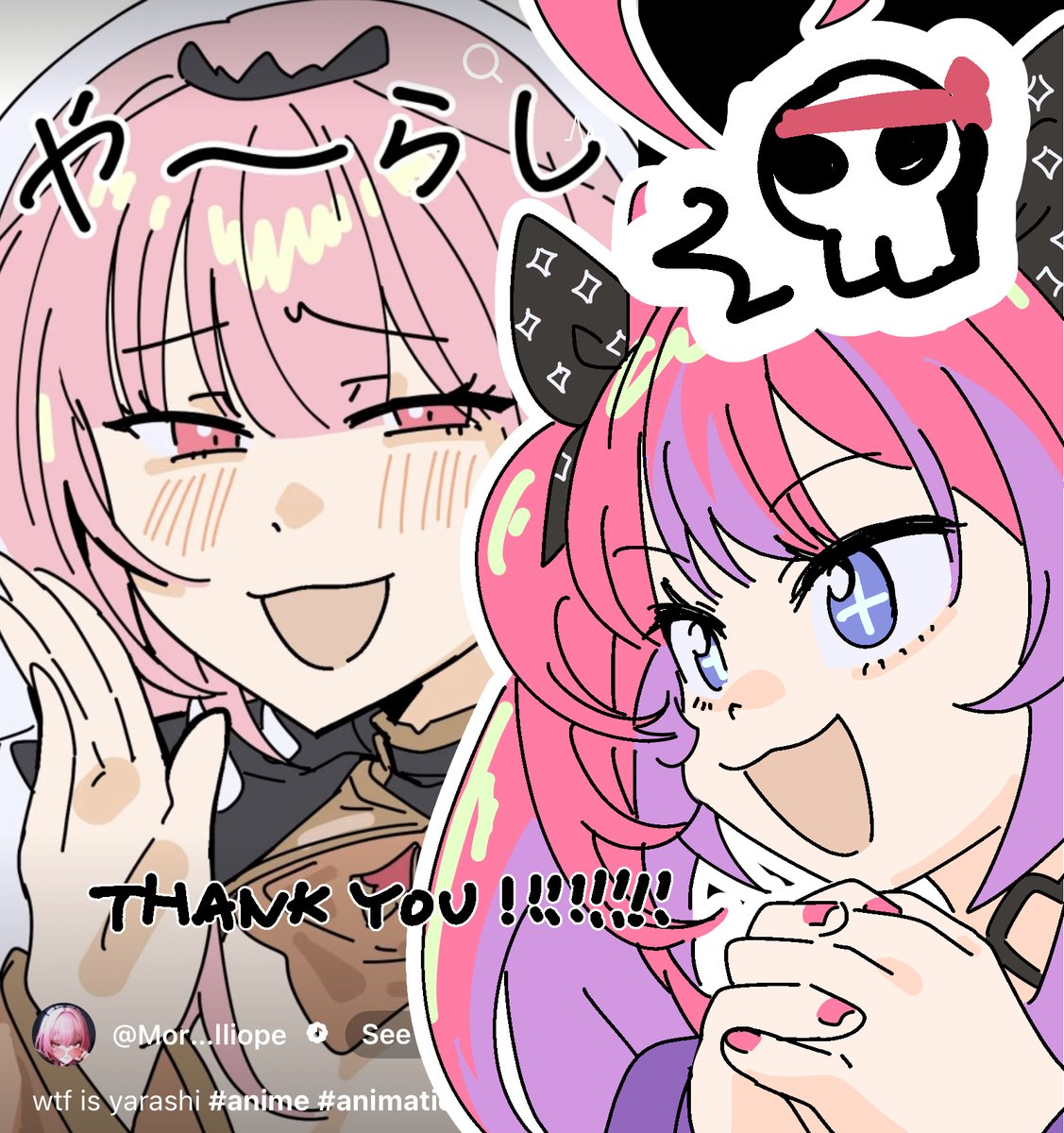 _se_t_'s tweet photo. 【work】I made short”wtf is yarashi”for calliope Ch! Please check it!!!!Thank you calli,thankyou ina thank you vivi!!!thank you manager! カリチャネルのショトー”やら～しは何か？“を描きました～ #callillust  #ヴィヴィメイク https://t.co/yzO7Ibgy8F