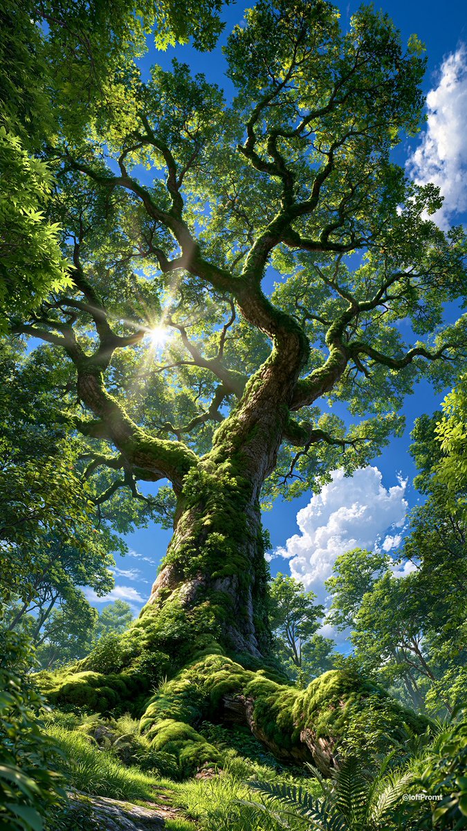 lofipromt's tweet photo. Ancient Light 🌿☀️
#NatureLovers #AncientTree #ForestMagic https://t.co/rFLEsox6qr