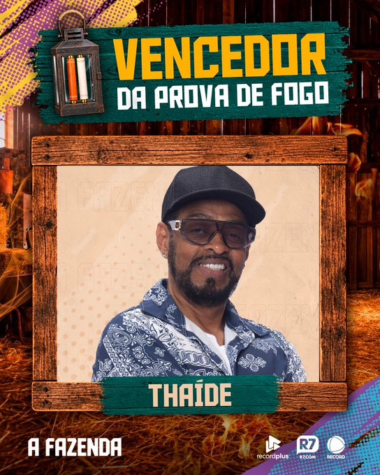 O_PontoX's tweet photo. O LAMPIÃO É DELE! 🤩 Thaíde vence a primeira #ProvaDeFogo da F18 e agora, como escolhido por vocês, o voto dele valerá por quatro! Como será que o nosso peão vai usar esse superpoder, hein? 🔥🔥🔥 https://t.co/jAQeqSm6Oc
