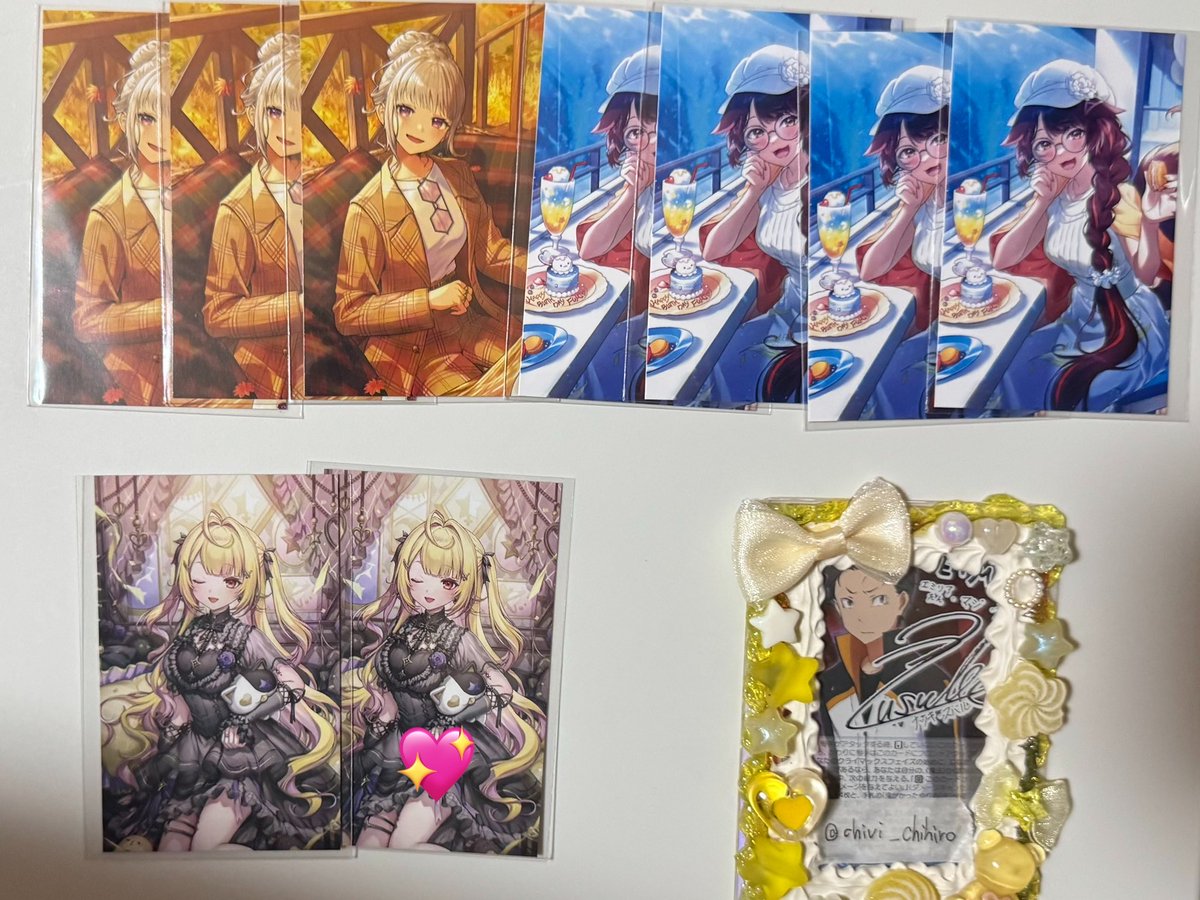 mnm624_'s tweet photo. @chivi_chihiro はじめまして、検索より失礼致します。お求めの方3点所持しております。お借りしました画像💖2点と3:2での交換可能でしょうか？ご検討よろしくお願い致します。 https://t.co/rlqfEmg2yI