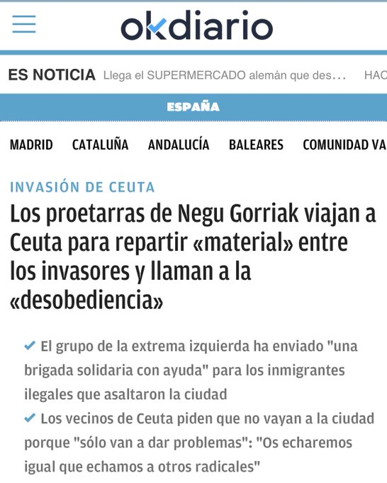 Apu_elrojo's tweet photo. ¿Quién les diría a los que han reventado el coche de la diputada en Ceuta que dentro iban proetarras a repartir material para los inmigrantes?

Aquí lo tenéis. https://t.co/2lfT3ETtyd