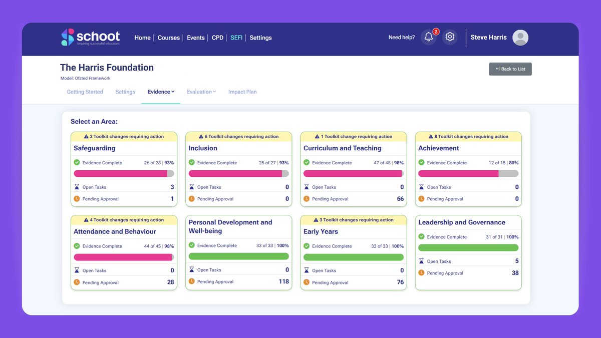 SchootApp's tweet photo. Introducing SEFI – Your School; Your Story 📚 Self Evaluation for Impact (SEFI) takes the legwork out of self-evaluation &amp; strategic planning, helping schools reduce workload, identify priorities &amp; turn plans into meaningful action. Find out more 👉https://t.co/1EwVFfvRAR https://t.co/fAIY5I30WS