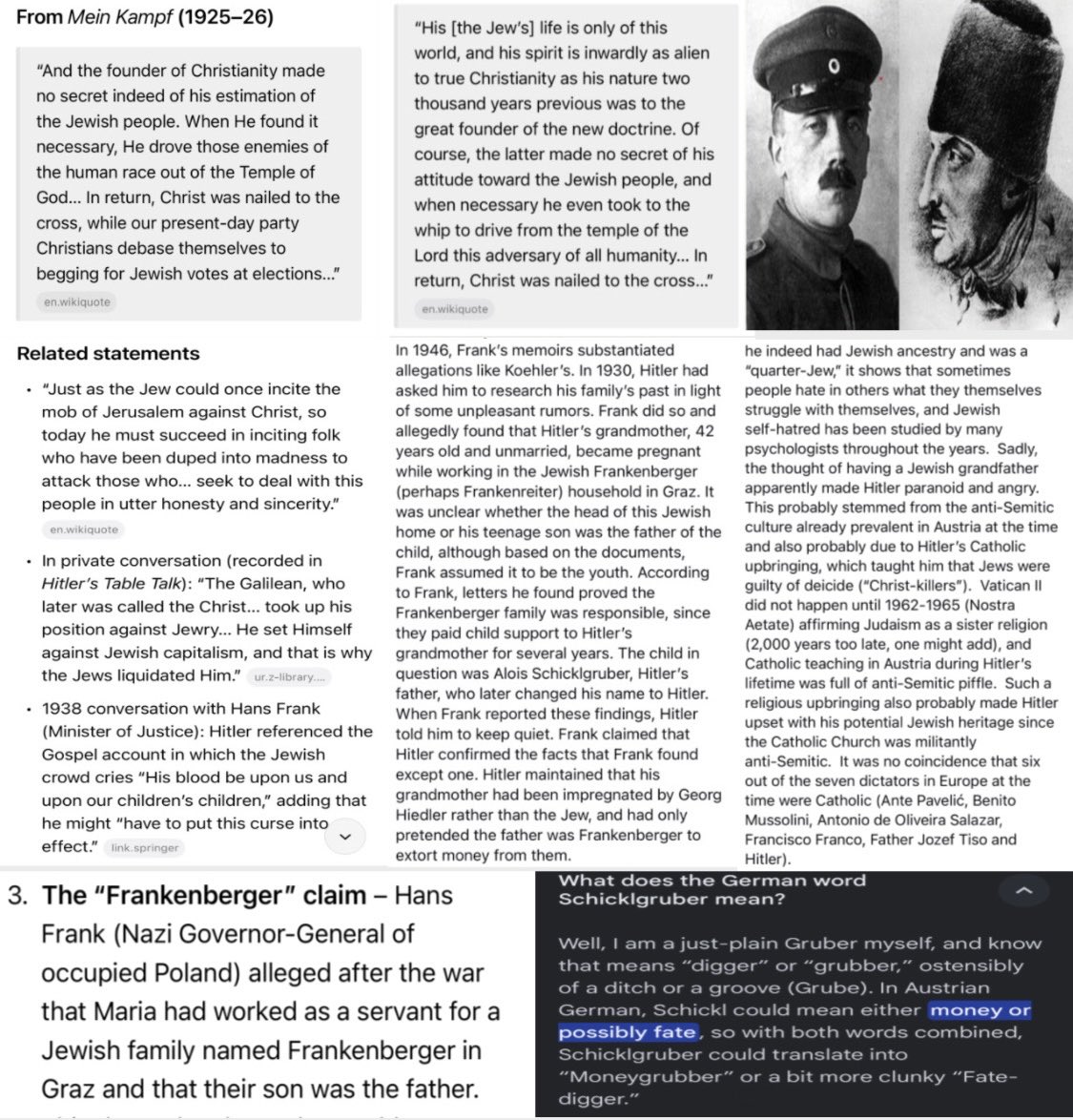 AlaricBoss's tweet photo. @JackStone8814 Hitler was a victim of Jewish catastrophe/domination. Later on was taken advantage by the Warburg/Rothschild associates in Skull &amp; Bones (Thule’s parent).

Him, Stalin, Trotsky and Lenin lived through the same Jewish honeycomb of Vienna. You will lose this argument. https://t.co/xbGxlIVZc5