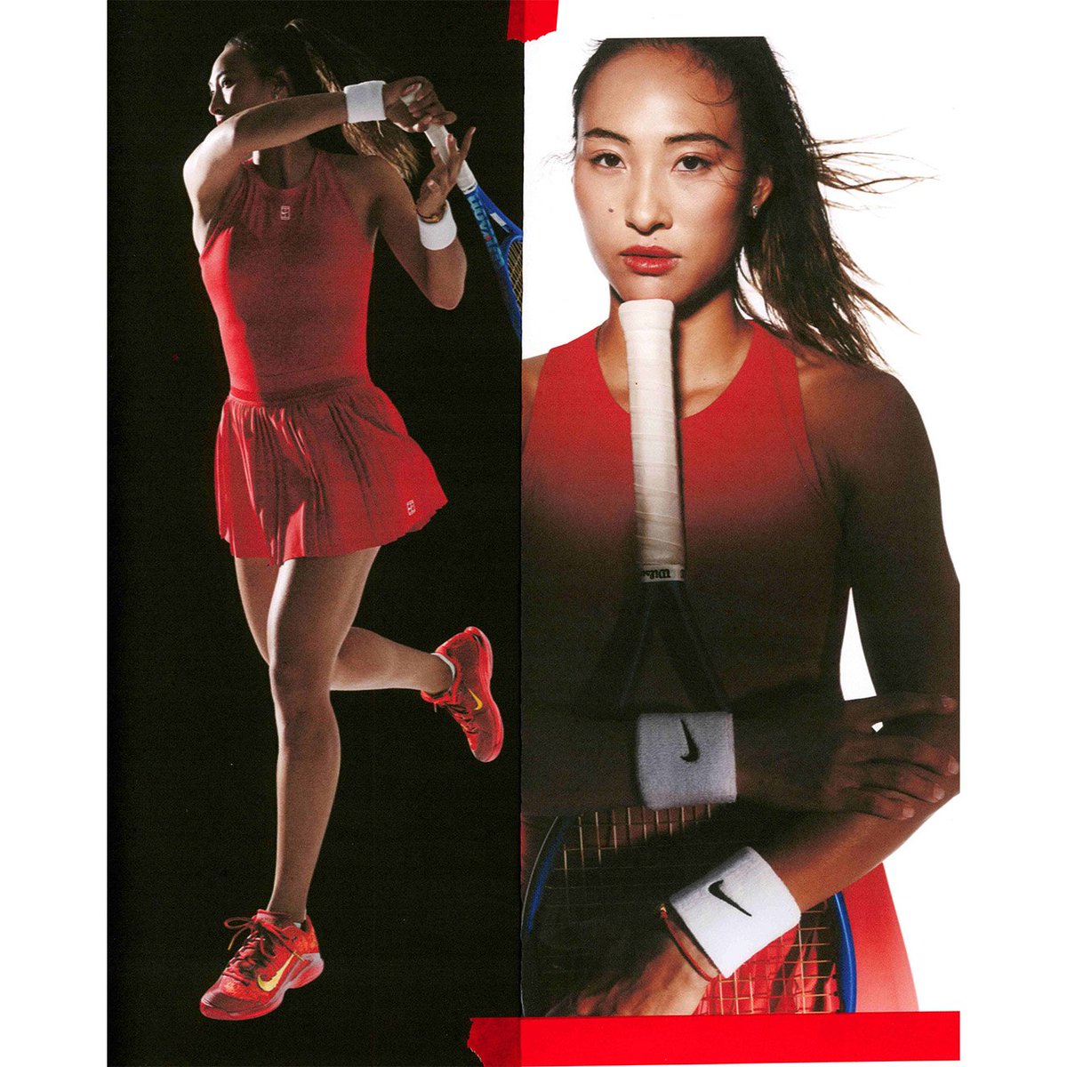 UniversTennis's tweet photo. 😮‍💨 NIKE DÉVOILE LA PREMIÈRE « PLAYER EDITION » DE ZHENG QINWEN ! 👟🇨🇳

Baptisée « Phénix de feu écarlate », cette Zoom Vapor 12 entièrement personnalisée à l’image de la championne olympique sera commercialisée en Chine dès le 24 septembre. ❤️‍🔥

On en pense quoi ? 👀