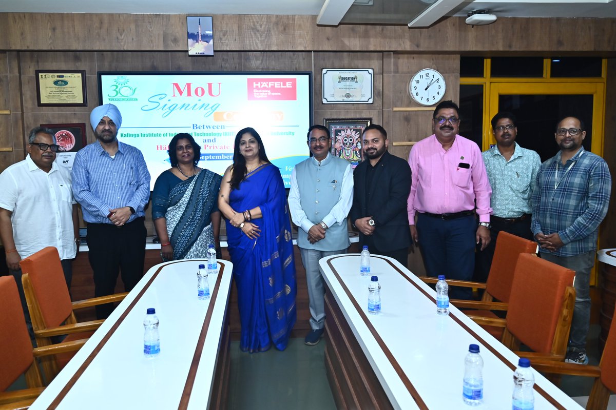 KIITUniversity's tweet photo. We're pleased to enter into an MoU with Häfele India Private Limited, another step toward deeper industry engagement, shared knowledge, and collaborative opportunities.

Together, we look forward to translating this partnership into meaningful experiences and opportunities for our students and community.