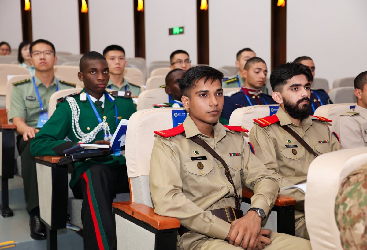 MND_China's tweet photo. The opening ceremony of the 2026 "Future·Military Technology" International Cadets Science Week was held at the National University of Defense Technology in Changsha on September 20.

Cadets from military academies of 15 countries, including Pakistan, Laos, Egypt, Oman, Kazakhstan and Serbia, together with Chinese cadets, took part in the event.

They participated in activities including academic seminars, scientific research practices, and Chinese cultural experiences, exploring cutting-edge themes in military technology while enhancing their scientific and technological literacy and cross-cultural communication skills.

Held for the third time, the event aims to provide a platform for exchanges and mutual learning in military education and science and technology between Chinese and foreign military academies, and promote friendship and cooperation among cadets.