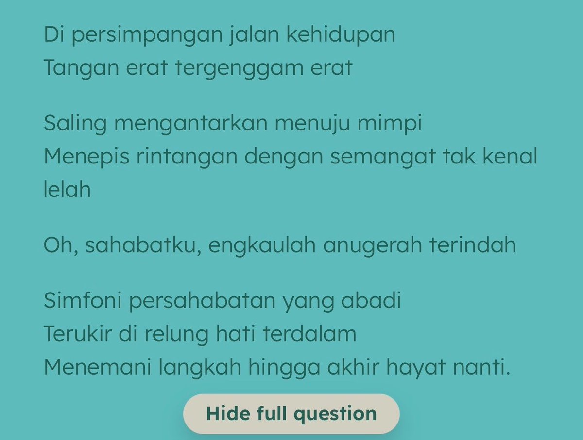 MagoPopBase's tweet photo. Yang paling pertama, kita buka dengan puisi (awas typo) yang indah karya salah satu Lightseekers. Apresiasi, guys. 🙂‍↕️ https://t.co/OMgcBUCKQp