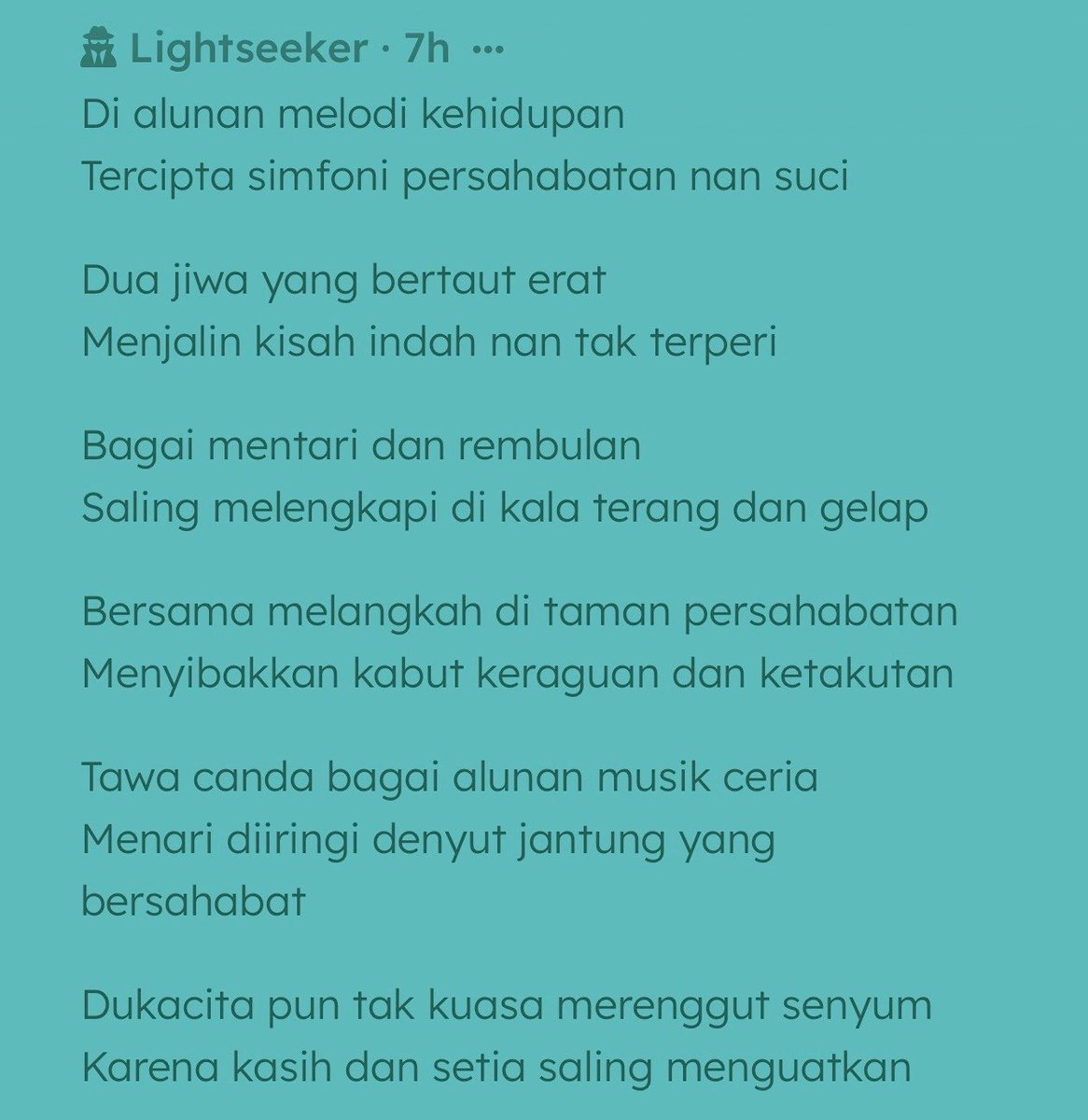 MagoPopBase's tweet photo. Yang paling pertama, kita buka dengan puisi (awas typo) yang indah karya salah satu Lightseekers. Apresiasi, guys. 🙂‍↕️ https://t.co/OMgcBUCKQp